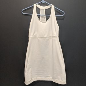 Gap fit tennis dress racer back tank optic white extra small